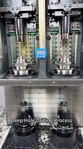 Deep Hole Drilling Process | CNC Machining Center #DeepHoleDrilling #CNCMachining #CNCMachine #MachiningProcess #PrecisionMachining #IndustrialEquipment #FactoryFootage #MechanicalWork #Engineering #OriginalContent | Mechanic Mike