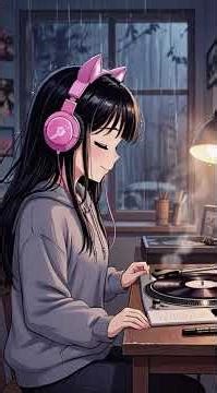 Lofi Girl Vibes 💜 Chill Anime Aesthetic to Relax/Study | Cute Cat Ears Glow ✨