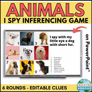 Making Inferences with Animal Photos | Speaking and Listening I Spy Activity