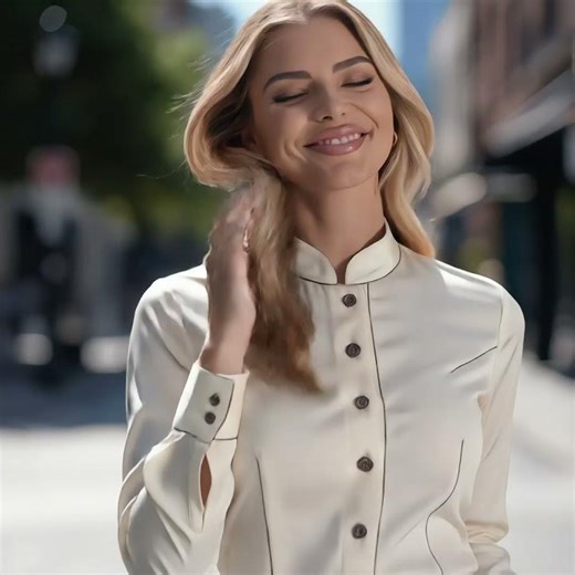 Mandarin Collar Shirt Sewing Pattern | DIY Minimalist Blouse Tutorial + PDF Pattern #shirtpattern