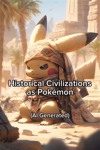 Asking AI to Draw Historical Civilizations as Pokémon! #ai #aiart #midjourney #history #pokemon #pokémon #pokemonart