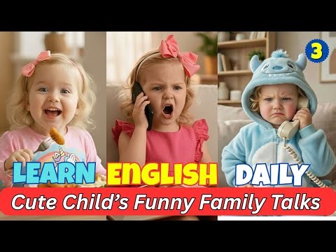 Learn English Daily 😂 Funny Family Talks with a Cute Child ③