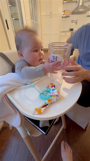 Part 1 -First time trying to hold a cup-did so great !! Duck not so impressed😀 | Young Faas