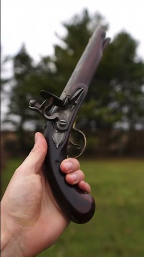 Antique French flintlock pistol