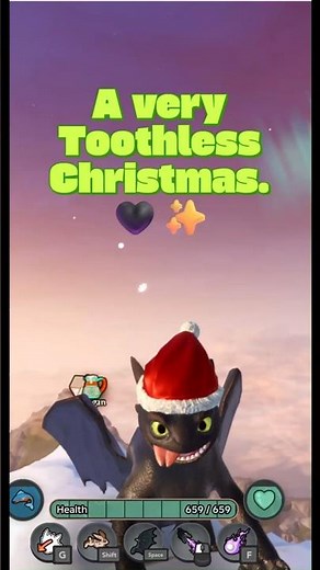 Toothless says Merry Christmas! 🎄🐉