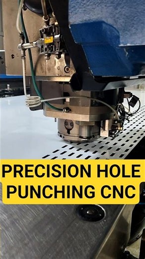 Perfect hole patterns using CNC punching.#precisioncnc #metalpunch #factory