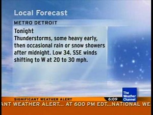 TWC Intellistar 3-8-09 Detroit, MI