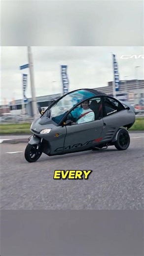 This Vehicle Leans Like a Motorcycle But Carries Two People Like a Car—And Nobody Can Explain It#fyp