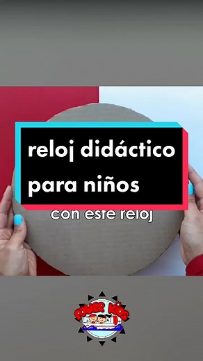 reloj didáctico para aprender la hora fácil y divertido😀 #aprenderentiktok #trucosparaniños #mamasdetiktok #actividadesparaniños #niños #aprendelahora #preescolar #manualidadesfaciles #reloj