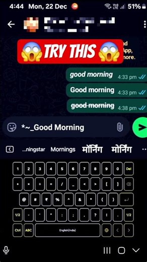 Whatsapp Match font Changing Tricks |😱 Makes Your Fonts Italian and Bolds #shorts #whatsapp #tech