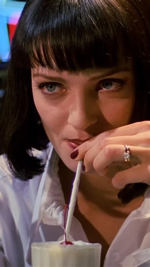 Just Cinema Page on Instagram: "The milkshake scene is one of the most iconic moments in Pulp Fiction. Vincent’s dead serious reaction to a five dollar milkshake turns a simple diner moment into sharp, awkward comedy. What makes it memorable is how casually it reveals character dynamics, power, and tension without any action at all. Quentin Tarantino turns small talk into suspense. 🎬 Pulp Fiction 1994 ‧ Crime Drama ‧ Feature Film 📜 Storyline Intertwining multiple stories of crime, chance, and 