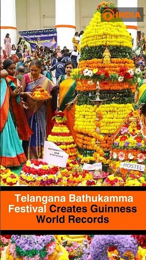 Telangana Bathukamma Festival Creates Guinness World Records