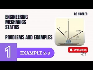 Statics Example 2-3: Step-by-Step Solution - Mastering Force Vectors!