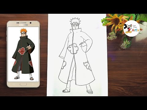 How to Draw Pain Full Body || Drawing Pain Full Body || Anime Drawing Easy - Naruto