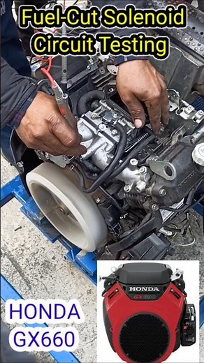 How to test Fuel Cut Solenoid in Honda GX660/GX690#trending #shorts #viralvideo #engine #engineering