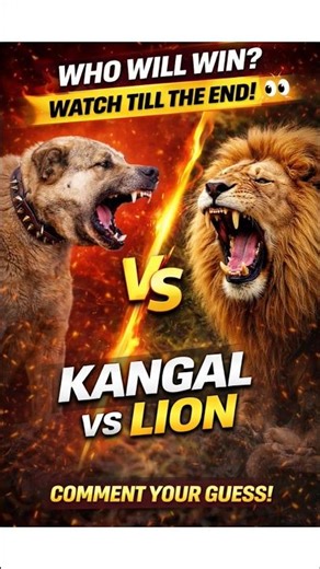 Kangal vs Lion – Who Will Win? 😱🐶🦁