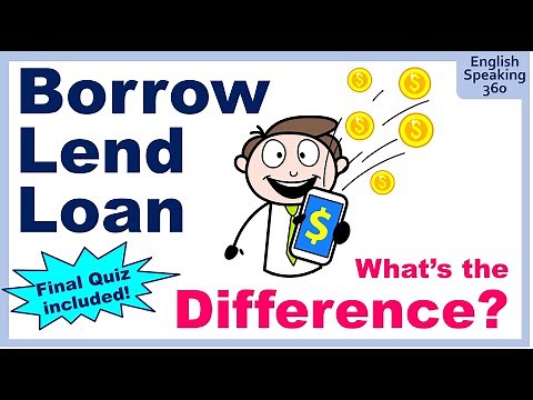 Difference between BORROW / LEND / LOAN Super Useful English Grammar