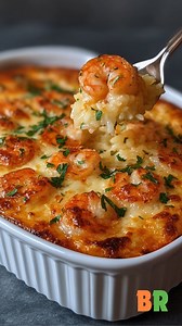 Cheesy Shrimp Casserole This cozy casserole comes together easily with simple, family-friendly ingredients. It is warm, filling, and perfect for sharing at the table on a busy weeknight. Ingredients: 1 pound shrimp, peeled and deveined 2 cups cauliflower rice 1 cup shredded cheddar cheese 1/2 cup heavy cream 1/4 cup grated Parmesan cheese 2 cloves garlic, minced 1 tablespoon olive oil 1 teaspoon paprika Salt and pepper to taste 1 tablespoon chopped fresh parsley, optional for garnish How to Make