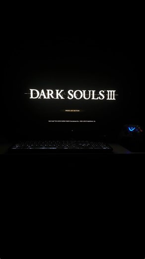 When the Main menu itself tells , the game is gonna be a Peak. #darksouls3