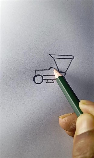 1.8K views · 14 reactions | How To Draw A Tractor with Number 5 0 #art #easydrawing #fblifestyle | Indrojit Artister | Facebook