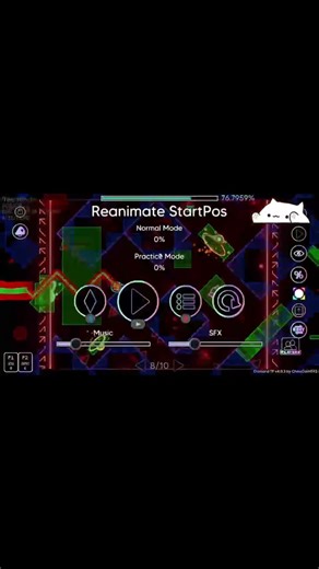 68-76 on Reanimate GD #gd #gaming #geometrydash #geometry #crazy