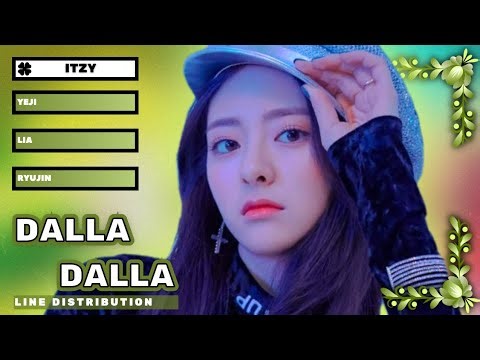 Line distribution 🍀 DALLA DALLA by ITZY