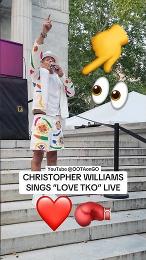 Christopher Williams Sings “Love TKO” LIVE in Harlem, NYC 🔥