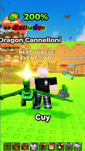 I GOT A RAINBOW DRAGON CANNELLONI AND BECAME THE ADMIN'S FAVORITE?! 😱🫡 #roblox #robloxindonesia #...