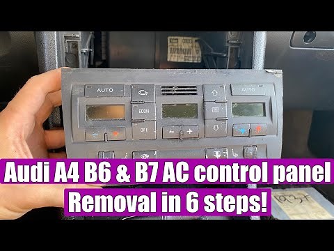 TUTORIAL: How to remove AC climate control unit (climatronic) panel Audi A4 S4 RS4 B6 B7 2001-2008