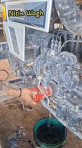 Tractor Oil Filter Replacement. #tractor #automotive #agriculture #mahindra #filter #engine #mechaniclife #Oil #field | Nitin Wagh