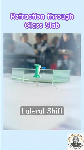 Lateral Shift in Glass Slab | Refraction Explained #physicsreels #sciencefacts #refraction