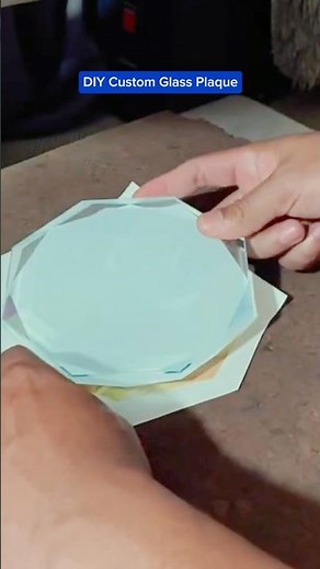 How to Make Custom Glass Plaques at Home! 💎 #diy