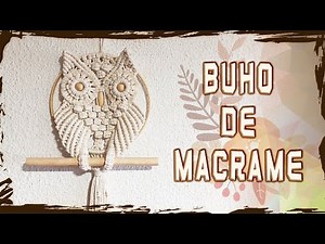 Búho de macramé