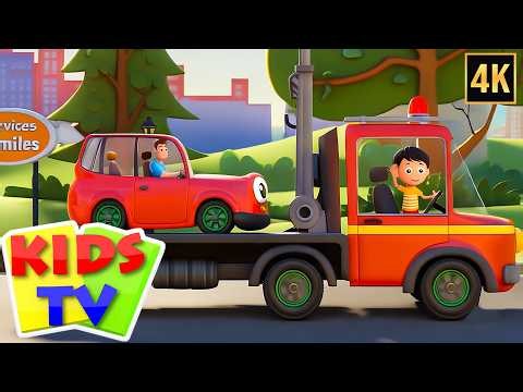Tow Truck Song, Kindergarten Video for Children by Kids Tv