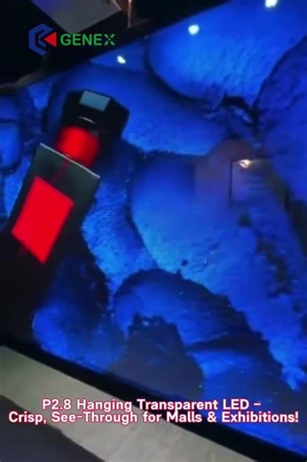 P2.8 Ultralight 2mm Thin Hanging Transparent LED – Flexible & Easy Install! #led #ledscreen #genex