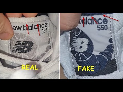 Real vs fake New Balance 550 sneakers. How to spot original New Balance 550 shoes