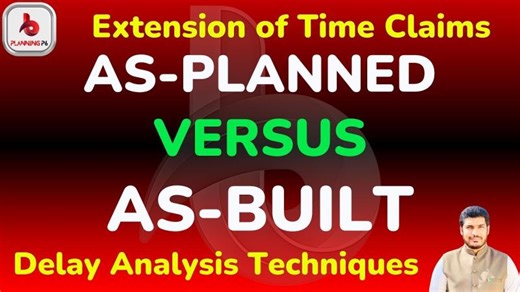 How To Prepare Delay Analysis by Using as Planned vs as Built method | Delay analysis techniques p6|