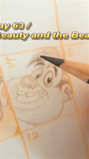 #Day63 #Day1/365 Dreaming in Colors-365 Days of Magic #色と夢で描く365日の魔法#Disneyart #イラスト#色鉛筆#カレンダー