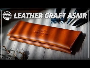 Making a handmade leather pen case | Leathercraft DIY