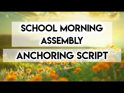 School Morning Assembly Script (A simple script)