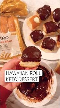 ✨HAWAIIAN ROLL KETO DESSERT✨recipe below👇🏼