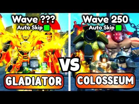 COLOSSEUM VS GLADIATOR UNITS! (Toilet Tower Defense)