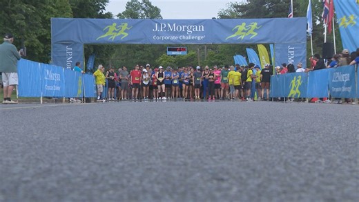 Teacher triumphs again at JP Morgan Corporate Challenge