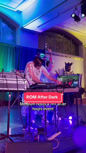 Join us for ROM After Dark and experience the museum in a whole new way! Enjoy curated music, pop-up performances, food and drink. Send this to someone you’d like to go with ❤️ Tickets our two April events (April 12 and 19 are available now via our link in bio. #thingstodo #torontoevents #museumtok