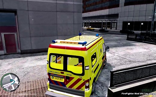 GTA4日常～救护员模组～荷兰急救车疯狂炸街咆哮出警