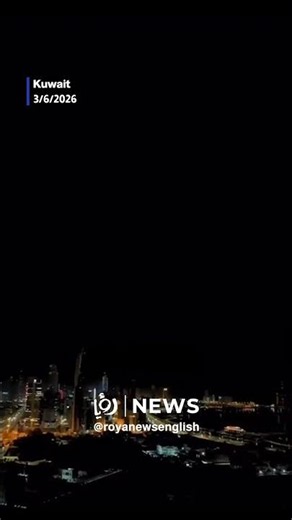 Circulating footage of missiles being intercepted over Kuwait