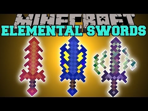 Minecraft: ELEMENTAL SWORDS (UPGRADE SWORDS, SPECIAL EFFECTS, & MORE!) Mod Showcase
