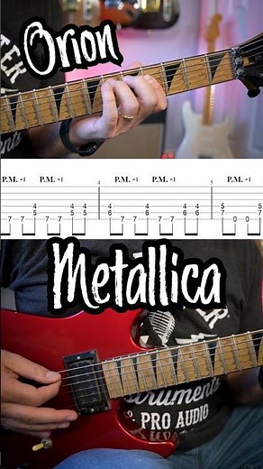 Orion by Metallica Guitar Riff with TABS