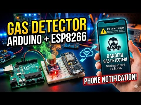 Gas Detector using Arduino + ESP8266
