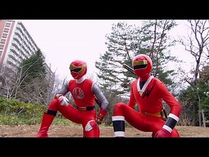 最高のシーン。レッドレンジャー三人 手裏剣戦隊ニンニンジャー エピソード6 7best scene. three red rangers. sentai ninninger episode 6 7a